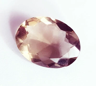 7.41 Ct Loose Gemstone Quartz Smokey Quartz Certified Oval Shape Transparent Gem - Image 1 of 4