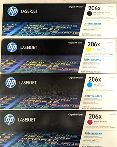 🔥 HP 206X ( W2110X, W2111X, W2112X, W2113X ) Toner Cartridges, Set Of 4 Color ✨ - Picture 1 of 4