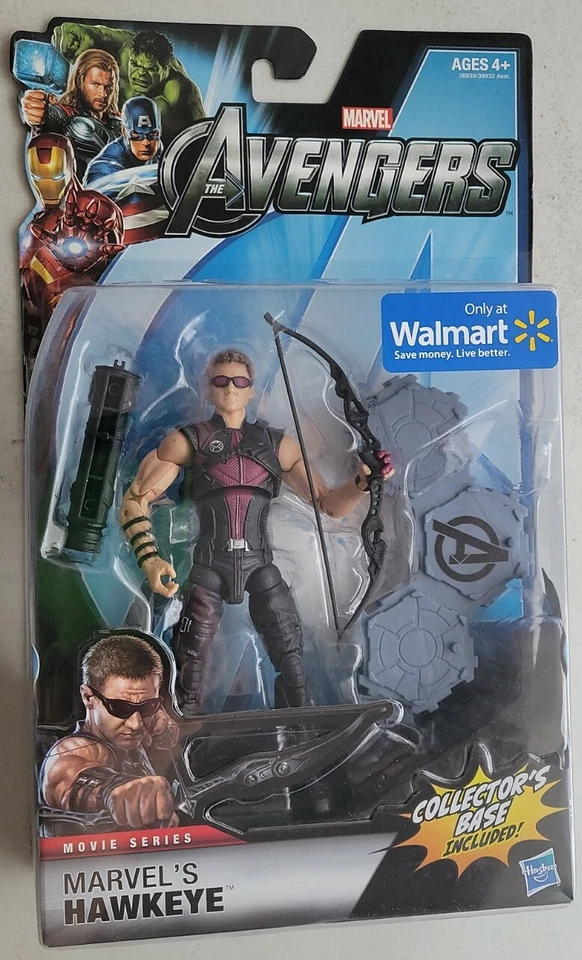 Marvel Movie Series Avengers Hawkeye Figure Walmart 2011 Hasbro
