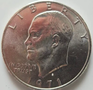 One Dollar UNited States of America, Eisenhower 1971, Silber - Bild 1 von 2