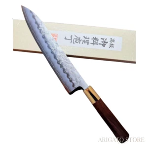 Cuchillo japonés Sukematsu Kiritsuke tsukiji Gyuto 240 mm palo de rosa Ginsan nuevo - Imagen 1 de 8