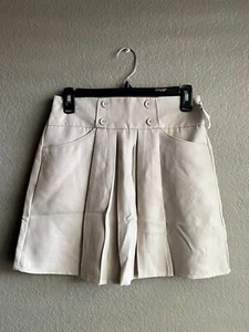 NWT Izod Schoolwear Skort Girls Size 14 Khaki Beige Pleated Mini - Picture 1 of 8