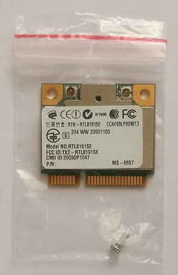 Carte Wifi Mini-PCI Express Realtek RTL8191SE - miniPCI-E wifi - 802.11b/g/n - Bild 1 von 4