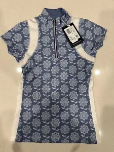Equinavia Alma Kids Short Sleeve Sun Shirt - Dusty Blue XS - Picture 1 of 2