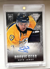 2013 Panini Anthology Titanium Update Gear 08/15 Seth Jones #RA-SJ Rookie Auto