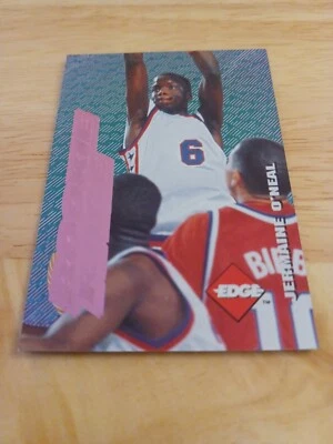 1996 Collector's Edge JERMAINE O’NEAL #34 RC 粉色新秀卡 $$$$ — 第 1/2 张图片