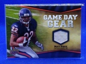2009 UPPER DECK mATT fORTE GAME DAY GEAR EVENT-WORN JERSEY #NFL-FO BEARS