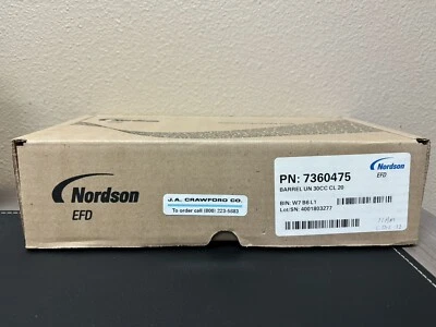 CAJA NUEVA DE 20 JERINGAS DE BARRIL NORDSON EFD 7360475 UN 30CC CL 4001803277 Foto 1 de 2
