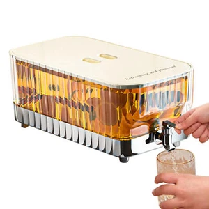 1* Beverage Dispenser With Spigot 5.3L Refrigerator Juice Water Pitcher Apposite - Picture 1 of 11