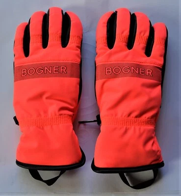 BOGNER DAMEN SKI HANDSCHUHE HILLA 45% LEDER NEON UVP 199 € Gr 6,5 7,5 S M NEU
