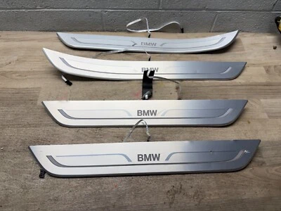 BMW 750I 740I M760I G12 OEM КОМПЛЕКТ -4 ПЕРЕДНЯЯ ЗАДНЯЯ ДВЕРЬ ПОРОГ ПОТЕРТОСТИ НАКЛАДКА - Изображение 1 из 4