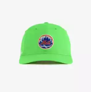 Aimé Leon Dore New Era Mets Nylon Hat Skyline Patch Jet Acid Lime Brand New - Picture 1 of 3
