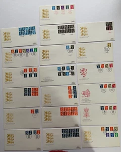 Royal Mail FDC 1990 Booklet pane / Definitive / Regional First Day Covers X 19 - Imagen 1 de 20