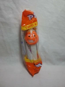 Halloween Kürbis Pez Spender Glow in Dark Jack O Laterne weißer Stiel 1980 (T2 - Bild 1 von 4
