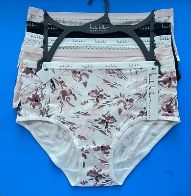 NWT 5pc Nicole Miller Soft Full Briefs Panties Light Plus Sz 2X Polyester - Image 1 of 4