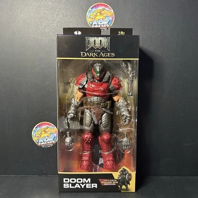 Figura de 7" McFarlane DOOM The Dark Ages Doom Slayer piel falange nueva en caja Foto 1 de 2