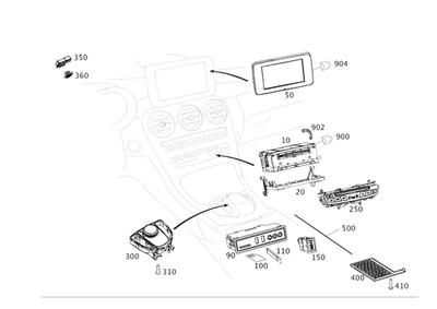 Genuine Mercedes-Benz Control Unit 205-900-59-15 - Image 1 of 2