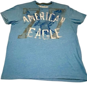 American Eagle Y2K Herren Vintage Fit Grafikdruck Distressed Large Eagle 77 Gr. L - Bild 1 von 11