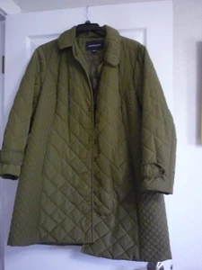 Abrigo Primaloft acolchado para mujer Land's End talla T 18W/Pequeña (verde oliva) usado en excelente estado - Imagen 1 de 9