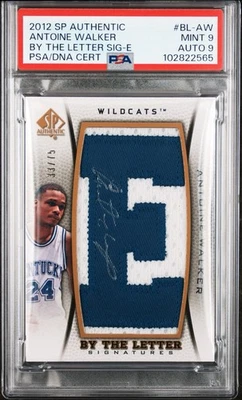 2012-13 SP Authentic Antoine Walker By The Letter Auto #33/75 Kentucky PSA 9 🏀 - Image 1 of 3