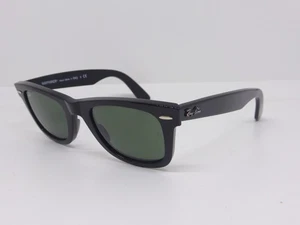 Ray-Ban Wayfarer RB 2140 901 47 Black w/Green G15 lens Ray Ban - Picture 1 of 17