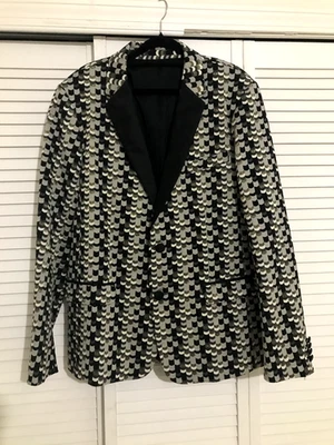 Mr Turk... Blazer/chaqueta forrada geométrica para hombre... ¿Talla 44? Foto 1 de 4