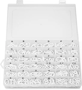 390 Pieces Letter Board Letters with Plastic Organizer Box for Changeable Felt B - Picture 1 of 12
