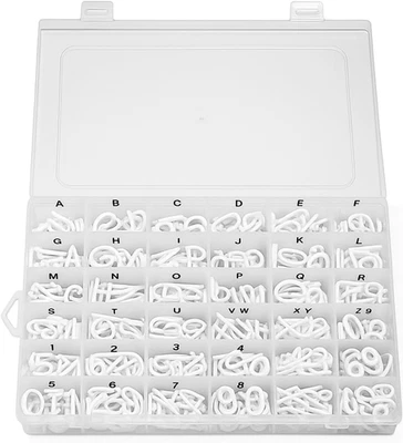 390 Pieces Letter Board Letters with Plastic Organizer Box for Changeable Felt B - Image 1 of 4