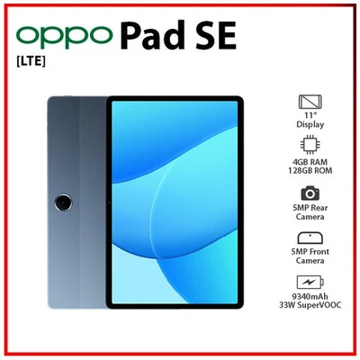 (Wi-Fi+4G) OPPO Pad SE LTE 4GB+128GB BLUE Bluetooth Octa Core Android PC Tablet - Image 1 of 4