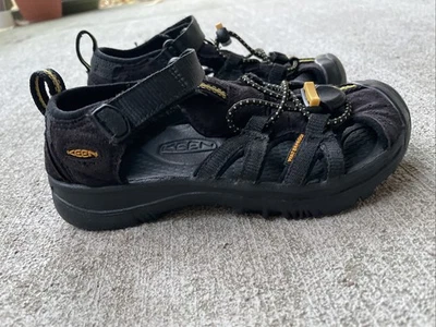 KEEN Boys Size 12 Waterproof Hiking Shoes Black Hook & Loop Outdoor Trail - Image 1 of 4