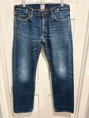 M $687 PRPS JAPAN P39P17A-03 DARK VINTAGE BARRACUDA SLIM DENIM JEANS 34 W34X32.5 - Image 1 of 4