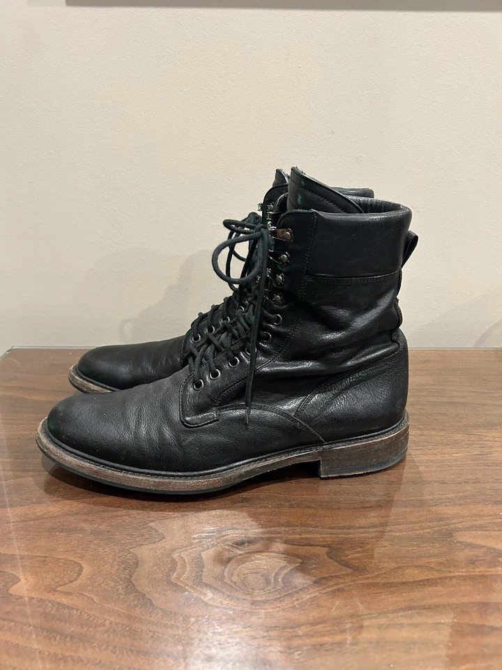 Bota Militar Rag And Bone Spencer Cuero Negro Talla 44.5 11.5 Foto 1 de 4