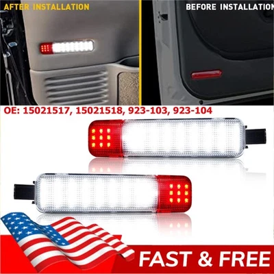 Par de luces LED de cortesía de puerta para Chevy C/K Silverado Tahoe GMC Sierra 1995-2007 Foto 1 de 4