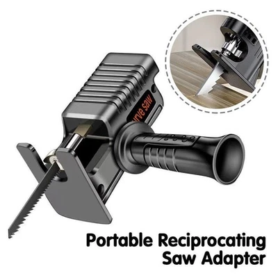 Portable Reciprocating Saw Adapter Electric Drill Jigsaw Power Tools Wood - Image 1 of 4