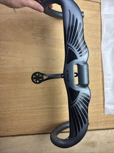 Eagle Matte Black/Grey Carbon Aero Handlebar For Road Bike - Picture 1 of 15