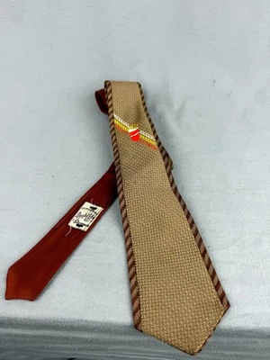 Corbata Reversible Double Life By Sherman Años 40 De Colección Novedad Cóctel Pintada a Mano Foto 1 de 4