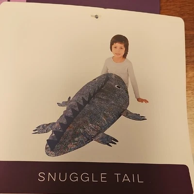 Snuggle Tail Blanket Sleeping Bag For Kids Black W/ Iridescent Spots/ Scales - Image 1 of 4