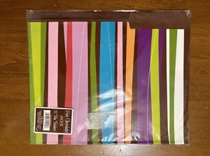 HOT CHOCOLATE 12 FILE FOLDERS BY JACKIE CAROLINA PAD MULTI-COLOR STRIPES NIP - Picture 1 of 5