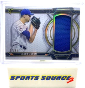 Jacob DeGrom 2021 Topps Triple Threads Jumbo Jersey Patch Relic /48 - Picture 1 of 2