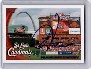 2010 Topps Cardinals Franchise History - Steve Kline Auto St. Louis Cardinals - Picture 1 of 2