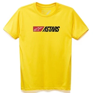 Camiseta Alpinestars Indulgente Mangas Cortas Informal Hombres Usan Camiseta Amarilla (50) - Imagen 1 de 5