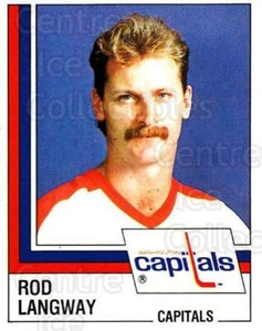 1987-88 Panini Stickers #178 Rod Langway - Picture 1 of 1