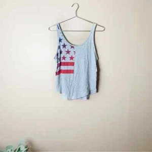 Under Armour Women's Size:Small Gray American Flag Athletic Tank Top - Bild 1 von 6