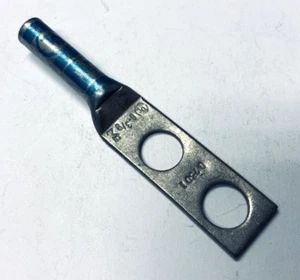 Site Pro HL612 Compression Lugs, 6 AWG, 3/8" Stud, 3/4" Spacing, Blue - Picture 1 of 1