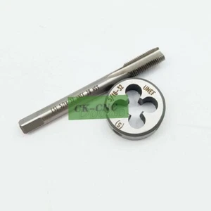 5/16-32 UNEF Tap And Die, Machine Thread Tap And Round Thread Die Right Hand HSS - Picture 1 of 4