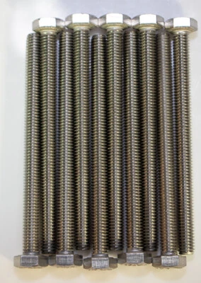 EAST COAST BOLTS M6-1.0 x 80mm Stainless Steel Hex Head Bolts | Rust Resistant | Qty 10