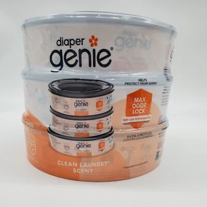 Playtex Diaper Genie Refills, Clean Laundry Scent - 3 Refill Rings - Newborn Siz - Picture 1 of 5