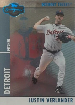 2008 Topps Co-Signers #46 Justin Verlander Silver Blue - Image 1 of 2
