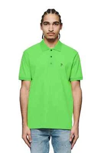 $190 NWT - Purple Brand P125 PIQUE KNIT POLO Green S/S POLO SHIRT Size: XL - Picture 1 of 1