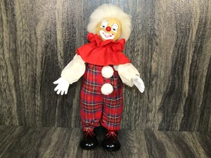 VTG 12" Porcelain Wind-up Music Motion Clown Doll "Somewhere over the Rainbow" - Picture 1 of 3